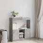 Engineered wood sideboard in concrete grey, 92x33x100 cm by , Bookcases and shelves - Ref: Foro24-855127, Price: 78,64 €, Dis...