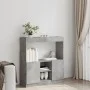 Engineered wood sideboard in concrete grey, 92x33x100 cm by , Bookcases and shelves - Ref: Foro24-855127, Price: 77,55 €, Dis...