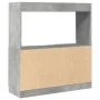Engineered wood sideboard in concrete grey, 92x33x100 cm by , Bookcases and shelves - Ref: Foro24-855127, Price: 77,55 €, Dis...