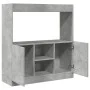 Engineered wood sideboard in concrete grey, 92x33x100 cm by , Bookcases and shelves - Ref: Foro24-855127, Price: 77,55 €, Dis...