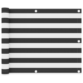 Toldo para balcón tela oxford gris antracita y blanco 75x500 cm de vidaXL, Sombrillas - Ref: Foro24-134878, Precio: 17,33 €, ...