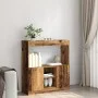 Engineered wood aged wood sideboard 92x33x100 cm by , Bookcases and shelves - Ref: Foro24-855131, Price: 69,03 €, Discount: %