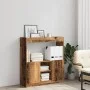 Engineered wood aged wood sideboard 92x33x100 cm by , Bookcases and shelves - Ref: Foro24-855131, Price: 69,03 €, Discount: %