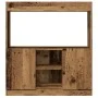 Engineered wood aged wood sideboard 92x33x100 cm by , Bookcases and shelves - Ref: Foro24-855131, Price: 69,03 €, Discount: %