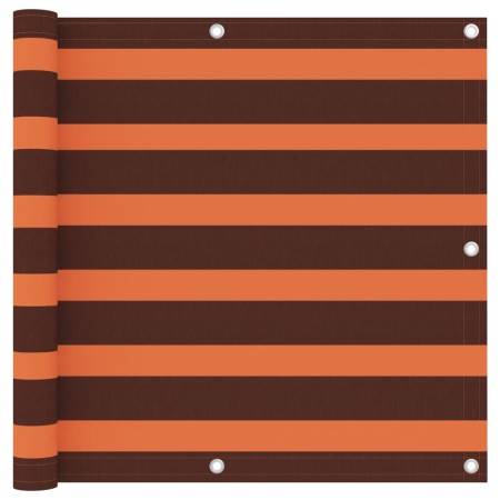 Toldo para balcón tela oxford naranja y marrón 90x500 cm by vidaXL, Umbrellas - Ref: Foro24-134930, Price: 19,40 €, Discount: %