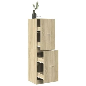 Engineered wood black medicine cabinet 40x41x144.5 cm by , Lockers and storage cabinets - Ref: Foro24-3309638, Price: 130,75 ...