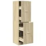 Medizinschrank aus schwarzem Ingenieurholz 40x41x144,5 cm von , Schließfächer und Lagerschränke - Ref: Foro24-3309638, Preis:...