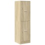 Medizinschrank aus schwarzem Ingenieurholz 40x41x144,5 cm von , Schließfächer und Lagerschränke - Ref: Foro24-3309638, Preis:...