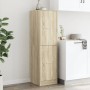 Medizinschrank aus schwarzem Ingenieurholz 40x41x144,5 cm von , Schließfächer und Lagerschränke - Ref: Foro24-3309638, Preis:...