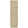 Medizinschrank aus schwarzem Ingenieurholz 40x41x144,5 cm von , Schließfächer und Lagerschränke - Ref: Foro24-3309638, Preis:...