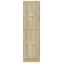 Medizinschrank aus schwarzem Ingenieurholz 40x41x144,5 cm von , Schließfächer und Lagerschränke - Ref: Foro24-3309638, Preis:...