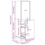 Medizinschrank aus Eichenholz, handgefertigt, 40x41x144,5 cm. von , Schließfächer und Lagerschränke - Ref: Foro24-3309644, Pr...