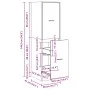 Medizinschrank aus Eichenholz, handgefertigt, 40x41x144,5 cm. von , Schließfächer und Lagerschränke - Ref: Foro24-3309644, Pr...