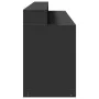 Engineered wood black desk with LED light 200x55x91 cm by , Desks - Ref: Foro24-3309439, Price: 209,57 €, Discount: %