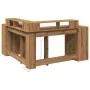 Schreibtisch mit LED-Beleuchtung aus Holz, handgefertigt, 152x152x91 cm. von , Schreibtische - Ref: Foro24-3309464, Preis: 17...