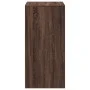 High bar table made of brown oak engineered wood, measuring 51x50x103.5 cm. by , Kitchen and dining tables - Ref: Foro24-8544...