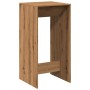 Hoher Barhockertisch aus Eichen-Ingenieurholz Artisian 51x50x103,5cm. von , Küchen- und Esstische - Ref: Foro24-854426, Preis...