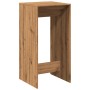 Hoher Barhockertisch aus Eichen-Ingenieurholz Artisian 51x50x103,5cm. von , Küchen- und Esstische - Ref: Foro24-854426, Preis...
