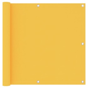 Toldo para balcón tela oxford amarillo 90x300 cm