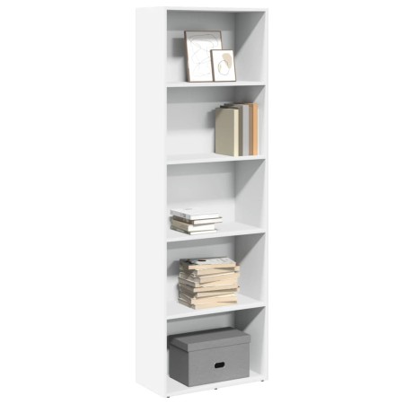 Weißes Regal aus Ingenieurholz 60x30x189 cm von , Bücherregale und Regale - Ref: Foro24-857917, Preis: 88,15 €, Rabatt: %