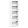 Weißes Regal aus Ingenieurholz 60x30x189 cm von , Bücherregale und Regale - Ref: Foro24-857917, Preis: 88,15 €, Rabatt: %
