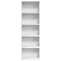 Weißes Regal aus Ingenieurholz 60x30x189 cm von , Bücherregale und Regale - Ref: Foro24-857917, Preis: 88,15 €, Rabatt: %