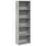 Regal aus grauem Beton-Holzwerkstoff 60x30x189 cm von , Bücherregale und Regale - Ref: Foro24-857920, Preis: 83,03 €, Rabatt: %