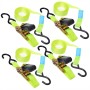 4 ratchet tie-down ropes and 2 hooks 5 m ProPlus 320204 by ProPlus, Tie down straps - Ref: Foro24-404004, Price: 32,90 €, Dis...