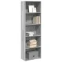 Estantería de madera de ingeniería gris Sonoma 60x30x189 cm de , Librerías y estanterías - Ref: Foro24-857922, Precio: 71,98 ...