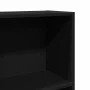 Engineered wood black shelf 80x30x152 cm by , Bookcases and shelves - Ref: Foro24-857941, Price: 65,65 €, Discount: %