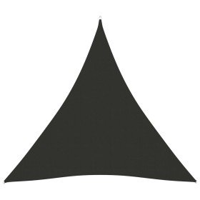 Toldo vela triangular tela Oxford gris antracita 4,5x4,5x4,5 m