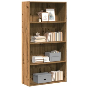Artisian oak engineered wood shelf 80x30x152 cm by , Bookcases and shelves - Ref: Foro24-857948, Price: 91,40 €, Discount: %