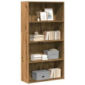 Artisian oak engineered wood shelf 80x30x152 cm by , Bookcases and shelves - Ref: Foro24-857948, Price: 89,75 €, Discount: %