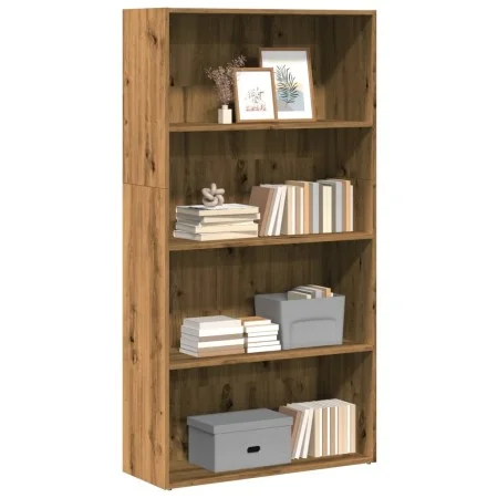 Artisian oak engineered wood shelf 80x30x152 cm by , Bookcases and shelves - Ref: Foro24-857948, Price: 89,75 €, Discount: %