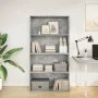 Engineered wood gray concrete shelf 80x30x152 cm by , Bookcases and shelves - Ref: Foro24-857943, Price: 62,29 €, Discount: %