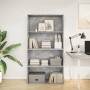 Regal aus grauem Beton-Holzwerkstoff 80x30x152 cm von , Bücherregale und Regale - Ref: Foro24-857943, Preis: 63,03 €, Rabatt: %