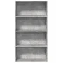 Engineered wood gray concrete shelf 80x30x152 cm by , Bookcases and shelves - Ref: Foro24-857943, Price: 62,29 €, Discount: %