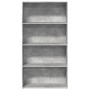Regal aus grauem Beton-Holzwerkstoff 80x30x152 cm von , Bücherregale und Regale - Ref: Foro24-857943, Preis: 63,03 €, Rabatt: %