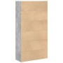 Regal aus grauem Beton-Holzwerkstoff 80x30x152 cm von , Bücherregale und Regale - Ref: Foro24-857943, Preis: 63,03 €, Rabatt: %