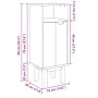 Badezimmermöbel OTTA aus massiver Kiefer 35x30x90 cm von , Badezimmermöbel - Ref: Foro24-4013458, Preis: 63,92 €, Rabatt: %