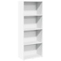 White engineered wood shelf 60x30x152 cm by , Bookcases and shelves - Ref: Foro24-857908, Price: 67,71 €, Discount: %