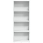 White engineered wood shelf 60x30x152 cm by , Bookcases and shelves - Ref: Foro24-857908, Price: 67,71 €, Discount: %