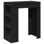 Tall table with black engineered wood shelves 95x47x103.5 cm by , Kitchen and dining tables - Ref: Foro24-854383, Price: 101,...