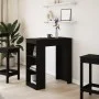 Tall table with black engineered wood shelves 95x47x103.5 cm by , Kitchen and dining tables - Ref: Foro24-854383, Price: 101,...