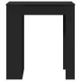 Tall table with black engineered wood shelves 95x47x103.5 cm by , Kitchen and dining tables - Ref: Foro24-854383, Price: 101,...