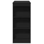 Tall table with black engineered wood shelves 95x47x103.5 cm by , Kitchen and dining tables - Ref: Foro24-854383, Price: 102,...