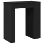 Tall table with black engineered wood shelves 95x47x103.5 cm by , Kitchen and dining tables - Ref: Foro24-854383, Price: 101,...