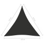 Triangular sail awning Oxford fabric anthracite gray 4.5x4.5x4.5 m by vidaXL, Umbrellas - Ref: Foro24-135123, Price: 34,68 €,...