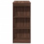 Tall bar table with oak brown shelves 95x47x103.5 cm by , Kitchen and dining tables - Ref: Foro24-854388, Price: 86,03 €, Dis...