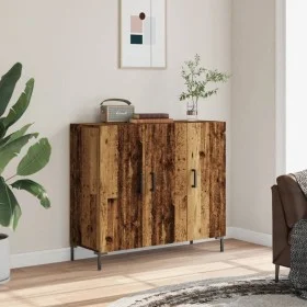Aged engineered wood sideboard 90x34x80 cm by , Sideboards - Ref: Foro24-857314, Price: 91,94 €, Discount: %